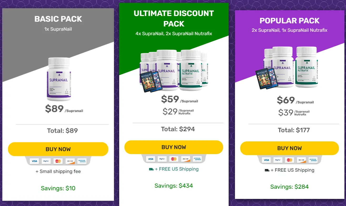 Supranail-Pricing-Options